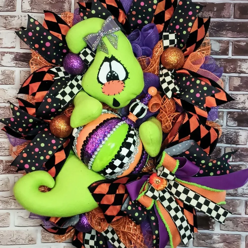 Halloween Wreath, Halloween Door Wreath, Halloween Front Door Wreath, Fall Decor